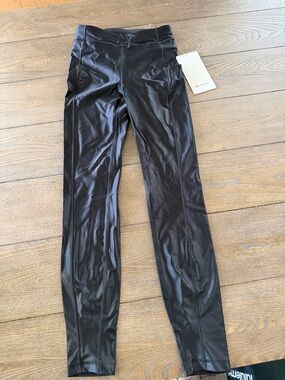 lululemon athletica Black High-Rise Shine Leggings